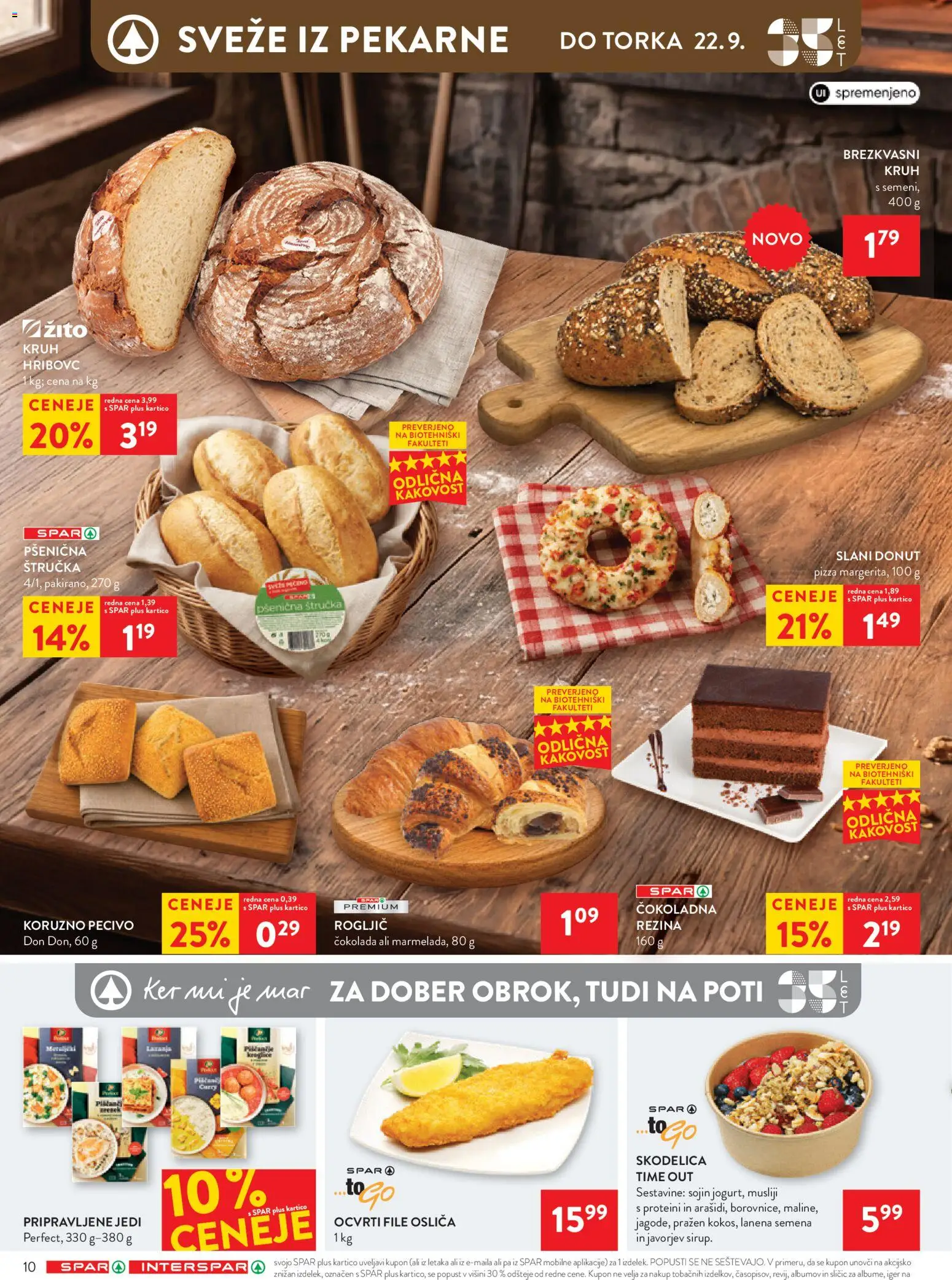 Novi Spar katalog ponudbe – veljaven od 16.09.2026 | Stran: 16 | Izdelki: Štručka, Skodelica, Kruh, Cokolada