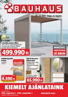 Bauhaus akciós újság - amely érvényes a következő dátumtól: 2026.08.06.