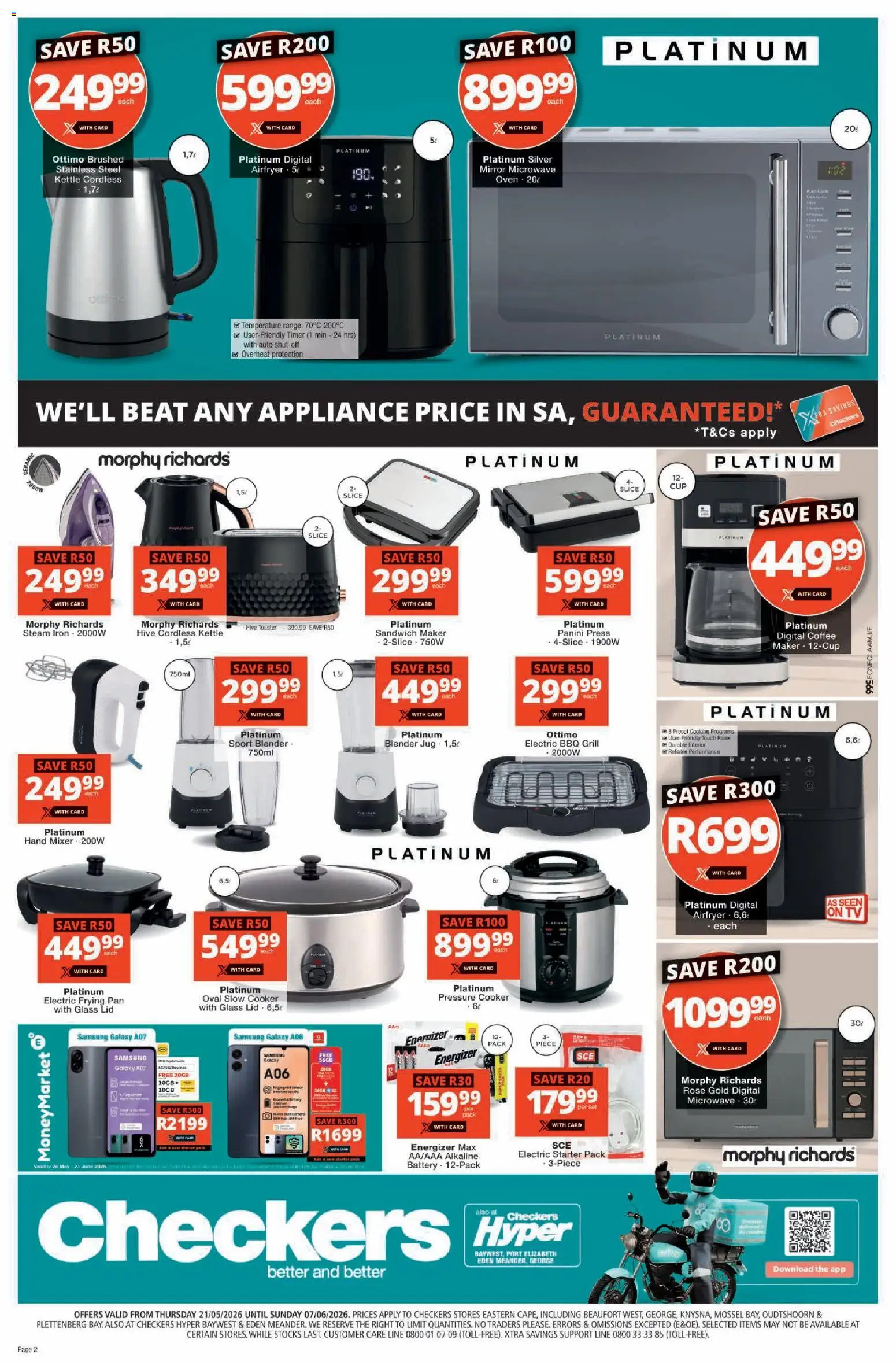 New Checkers catalogue – valid from 21.05.2026 | Page: 14 | Products: Coffee maker, Kettle, Cooker, Slow cooker