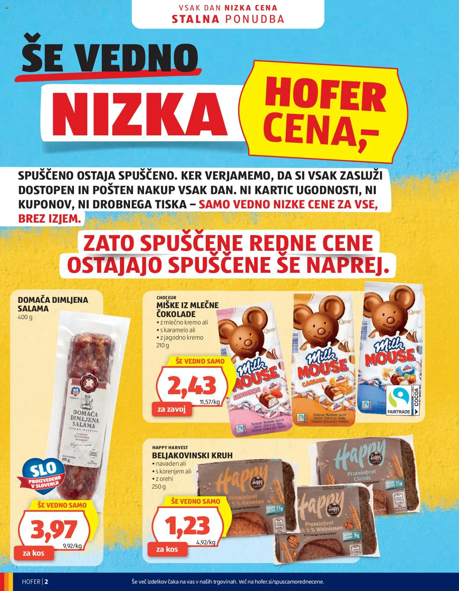 Novi Hofer katalog ponudbe – veljaven od 03.06.2026 | Stran: 2 | Izdelki: Kos, Kruh, Salama