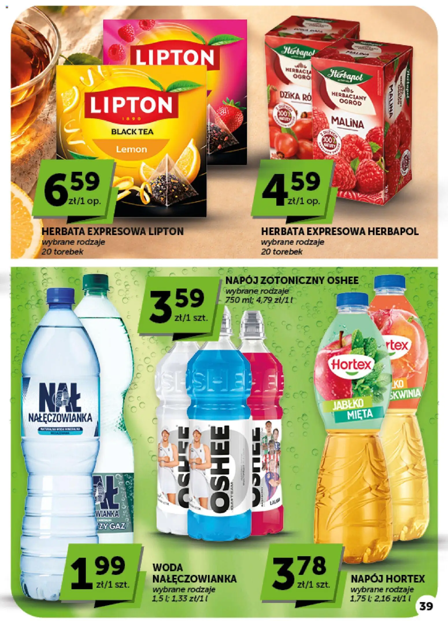 ABC gazetka od 01.10.2026 | Strona: 39 | Produkty: Malina, Mięta, Herbata, Woda