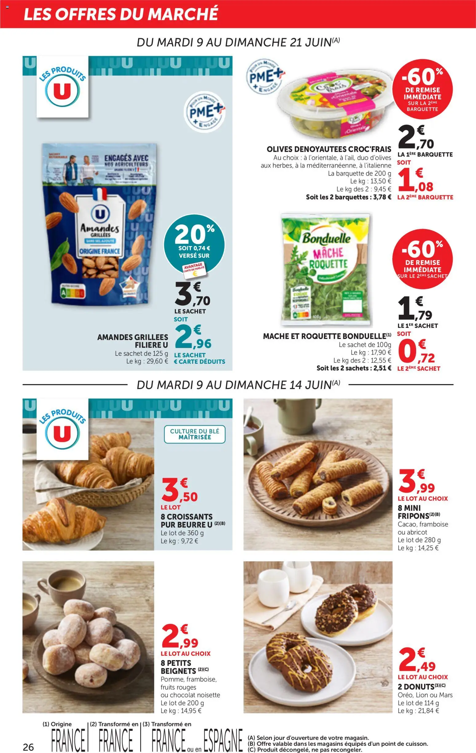 {H1} | Page: 26 | Produits: Framboise, Roquette, Beurre, Chocolat