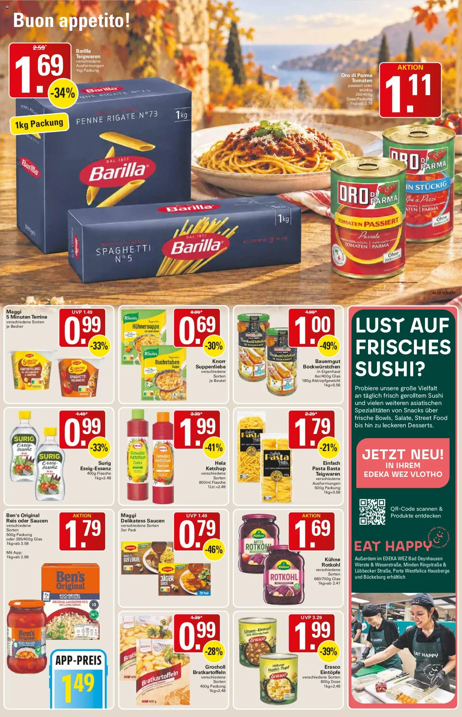 WEZ Prospekt – gültig ab 28.09.2026 | Seite: 11 | Produkte: Maggi, Bad, Reis, Erasco