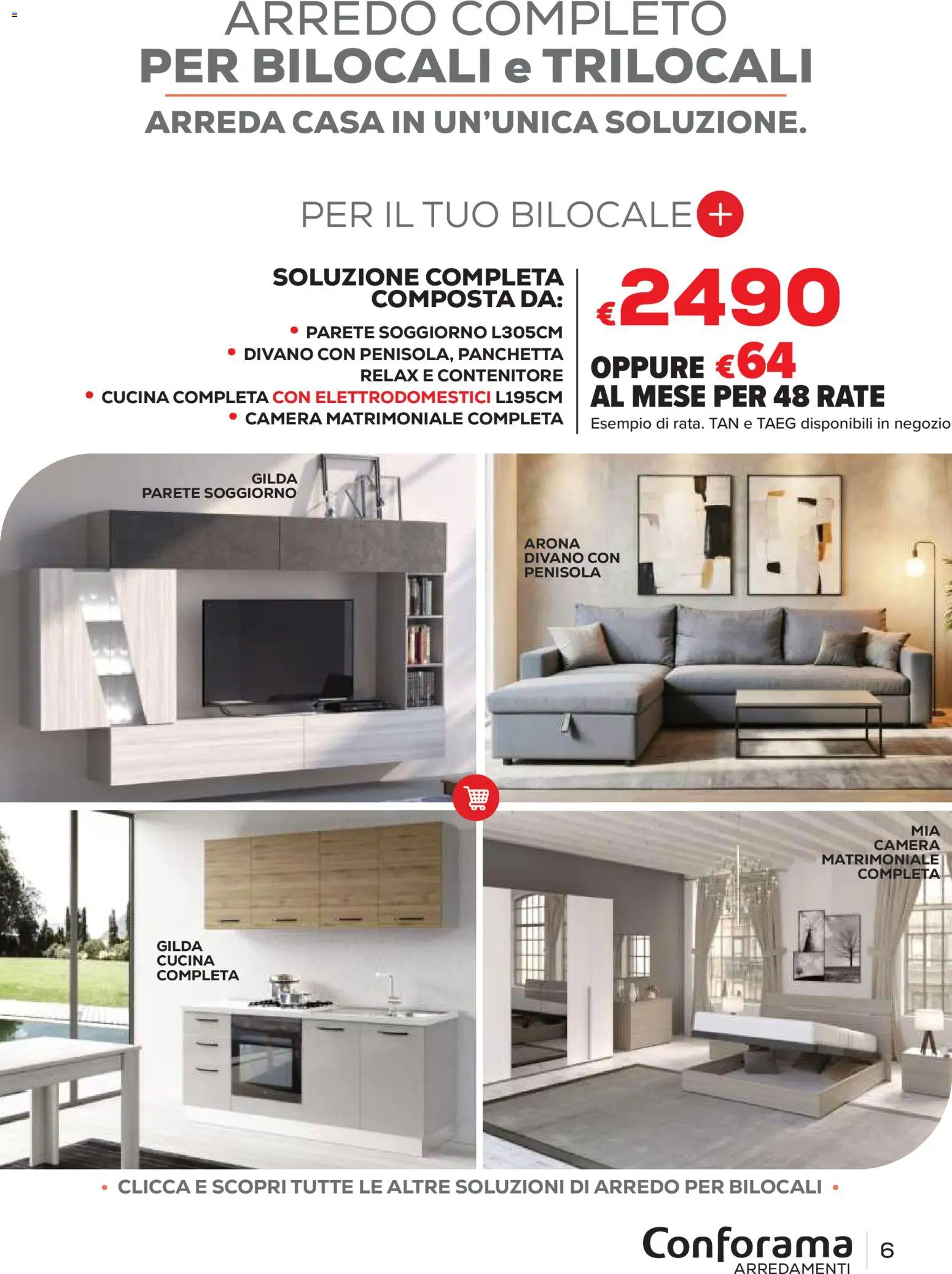 Volantino Conforama del 22/06/2026 | Pagina: 6 | Prodotti: Contenitore, Divano