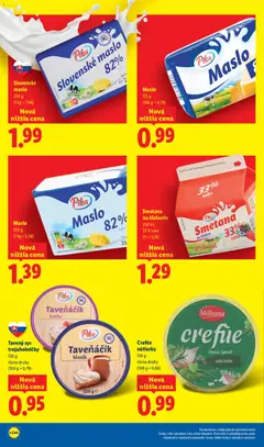 Lidl leták platný od 03.07.2026 | Strana: 6 | Produkty: Maslo, Smotana, Maslo 250 g, Smotana na šľahanie