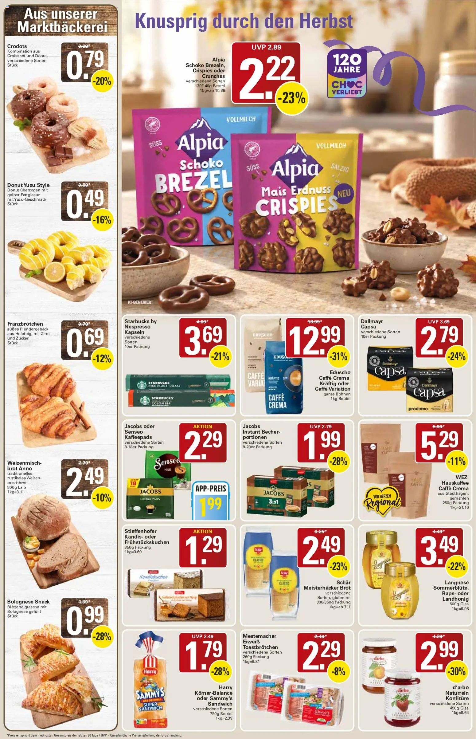 WEZ Prospekt – gültig ab 19.10.2026 | Seite: 10 | Produkte: Mais, Langnese, Dallmayr, Zucker