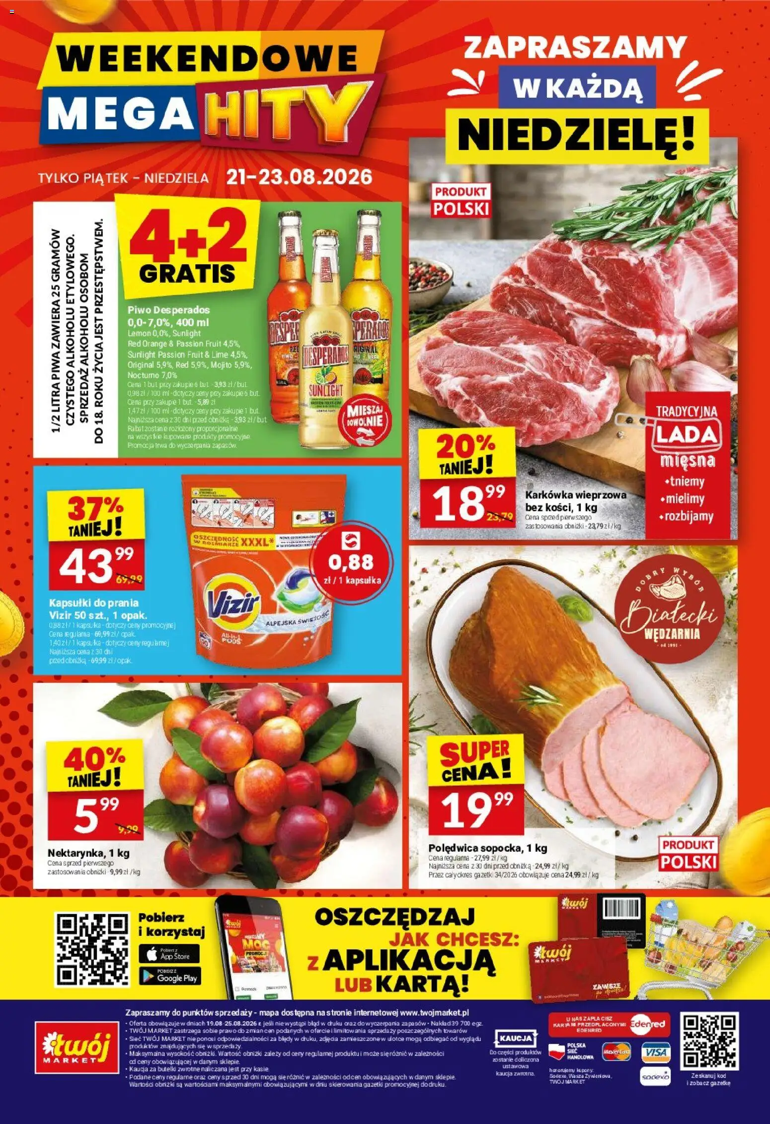 Twój Market gazetka od 19.08.2026 | Strona: 40 | Produkty: Karta, Kapsułki, Mojito, Vizir