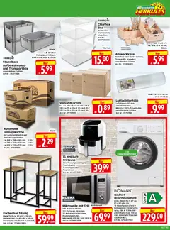 HERKULES Bau & Garten ab 19.10.2026 gültig | Seite: 7 | Produkte: Hocker, Tisch, Waschmaschine, Fritteuse