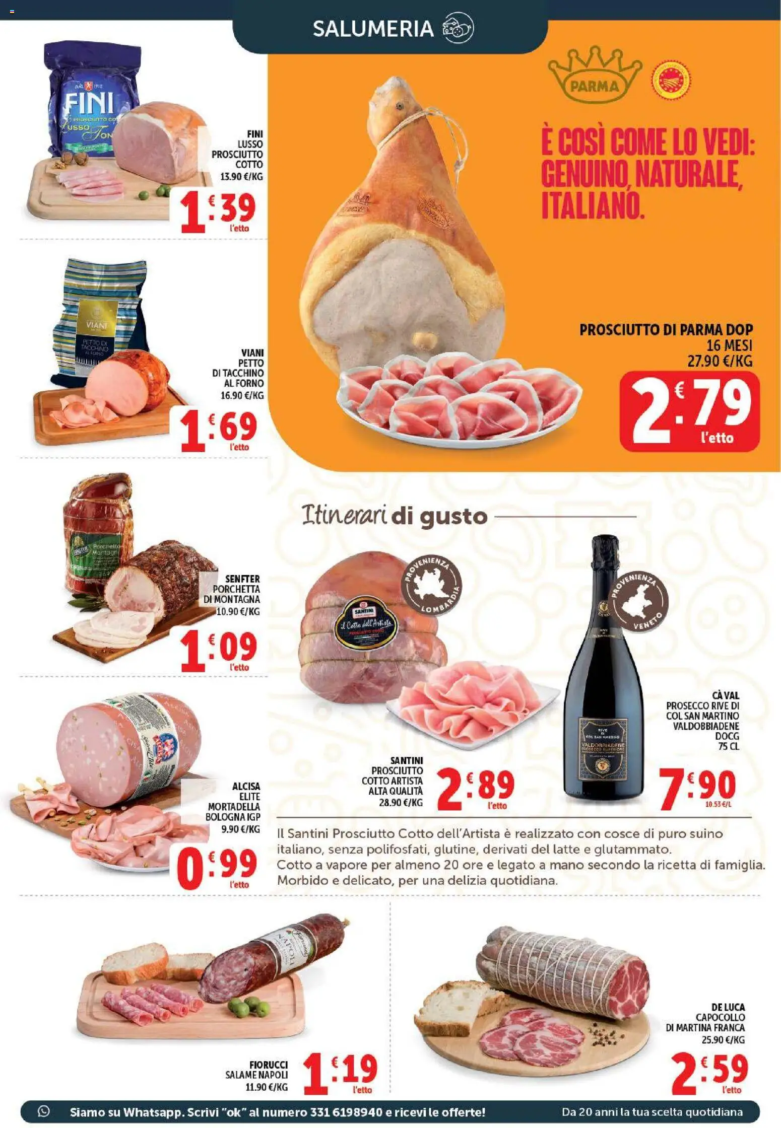 Volantino Decò del 21/07/2026 | Pagina: 5 | Prodotti: Prosciutto Cotto, Prosecco, Suino, Forno