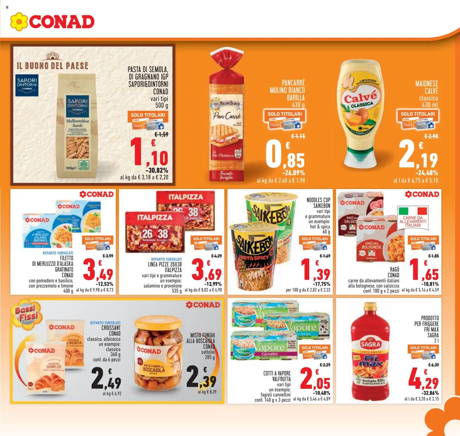 Volantino Conad del 08/10/2026 | Pagina: 13 | Prodotti: Provolone, Fagioli, Limone, Bottiglia