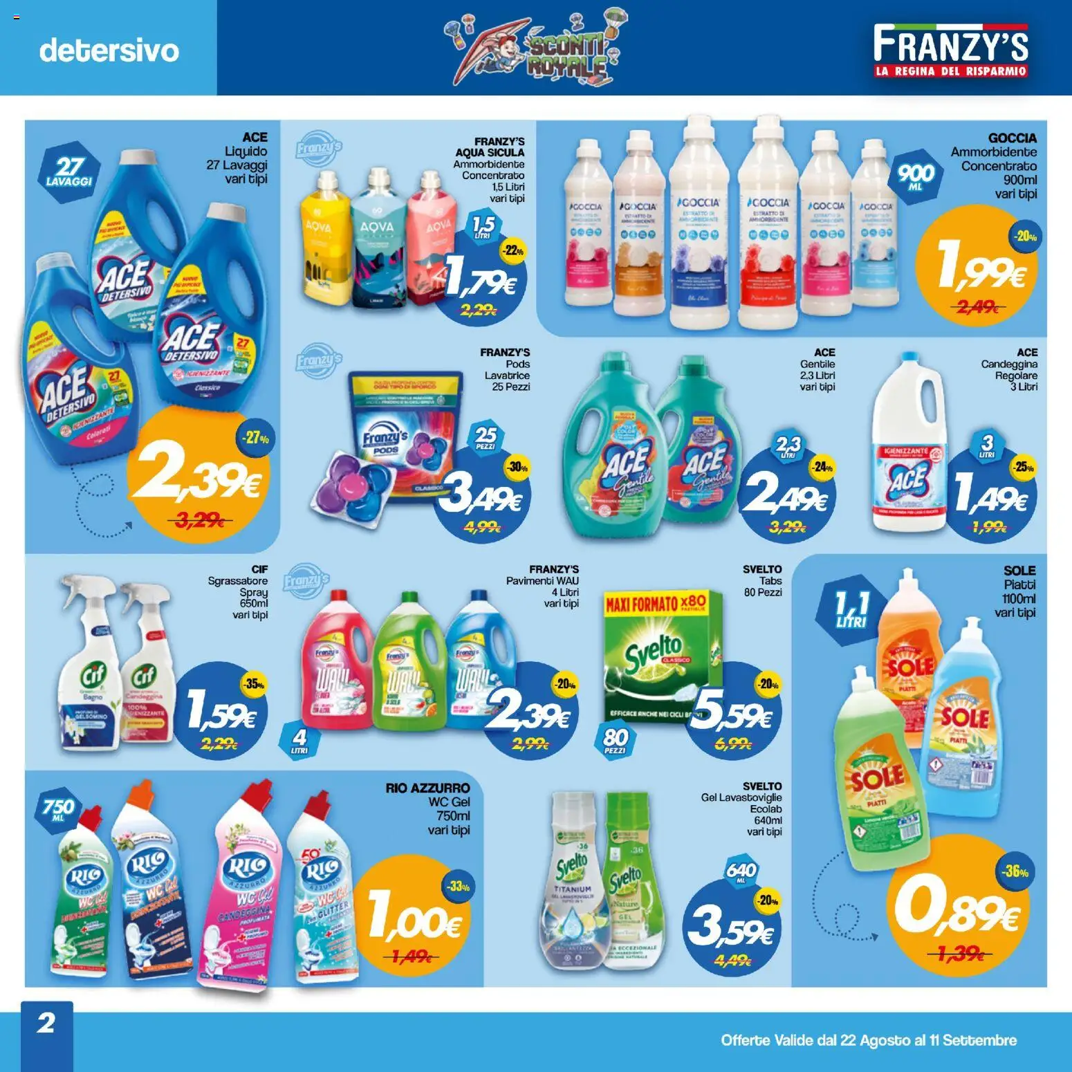 Volantino Franzy's del 22/08/2026 | Pagina: 2