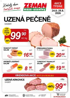 Náhled letáku Prodejny Zeman leták od 24.08.2026