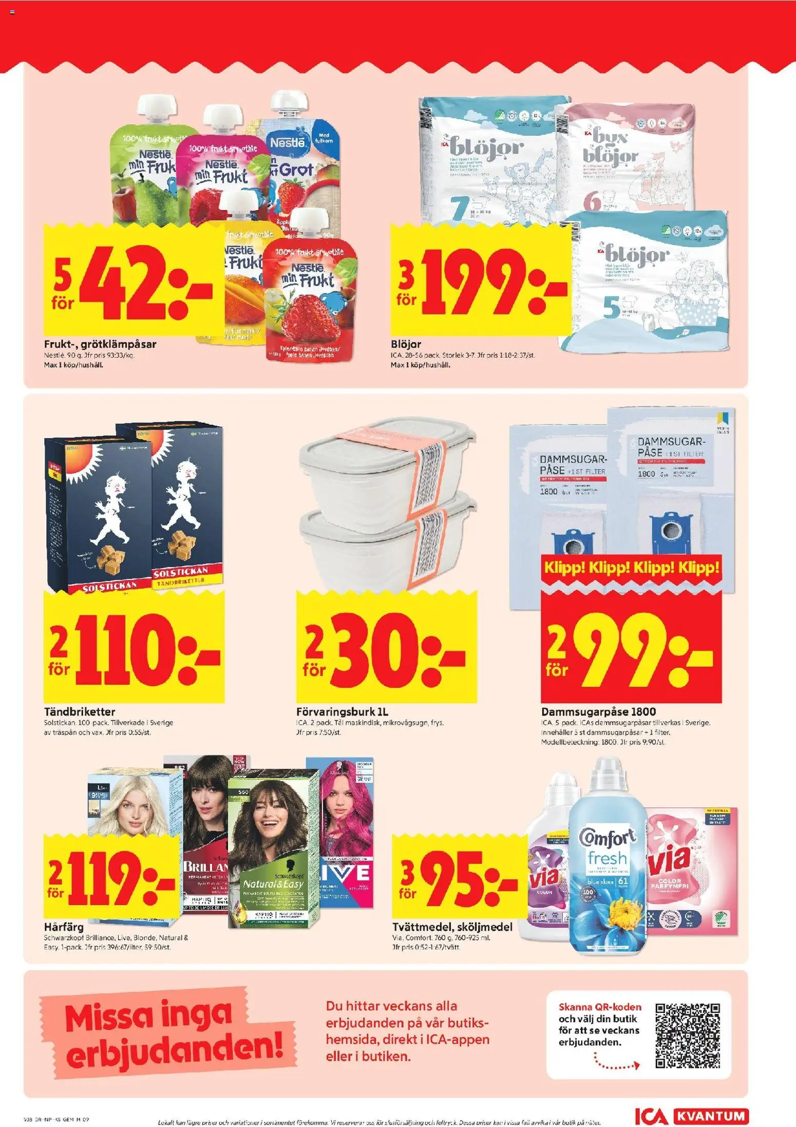 ICA Kvantum reklamblad aktuell från 14/09/2026 | Sida: 9