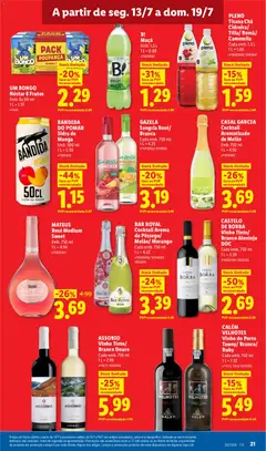 Pré-visualização Lidl folheto válido de 13/07/2026 | Página: 19 | Produtos: Agua, Sal, Vinho, Chá