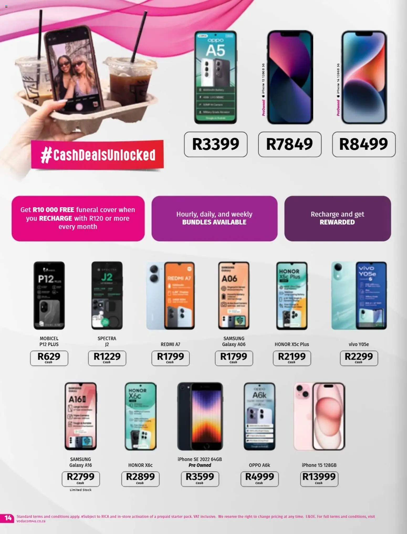 New Vodacom catalogue – valid from 08/09/2026 | Page: 14 | Products: Cover, Stock