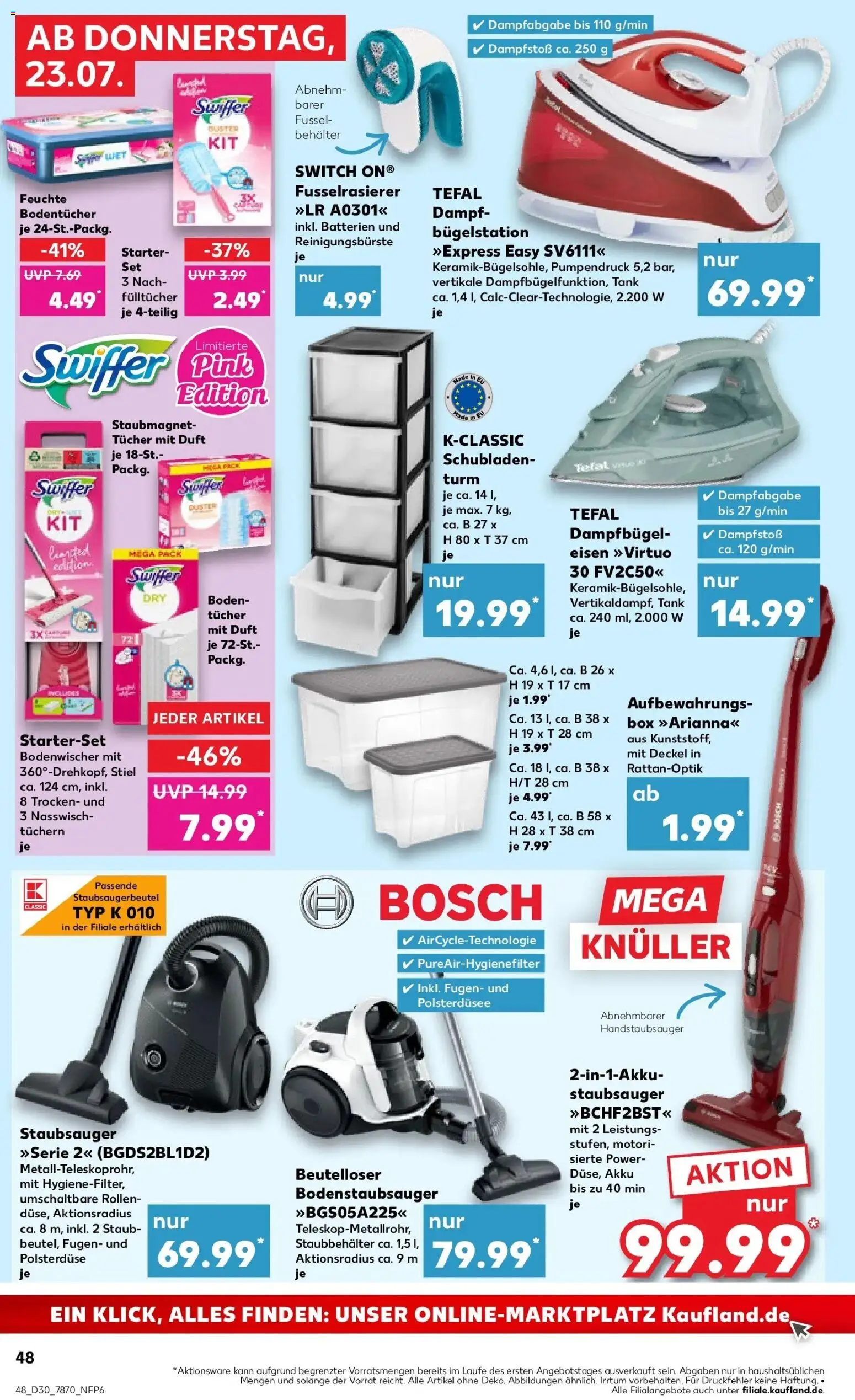 Kaufland Prospekt Bad Dürrheim – gültig ab 23.07.2026 | Seite: 48 | Produkte: Bosch, Box, Duft, Swiffer