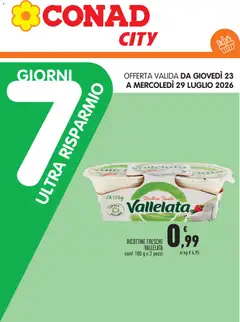 Anteprima del volantino Conad volantino City Ultra Risparmio Piemonte valido a partire dal 23/07/2026