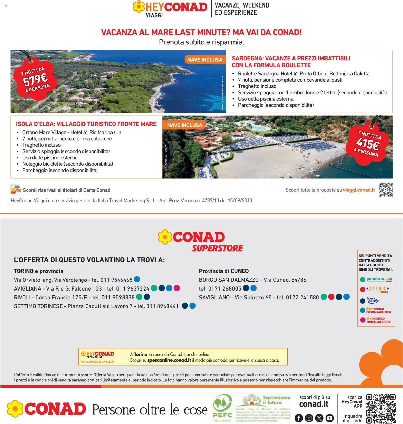 Volantino Conad del 04.06.2026 | Pagina: 32 | Prodotti: Ombrellone, Piscina, Stampa