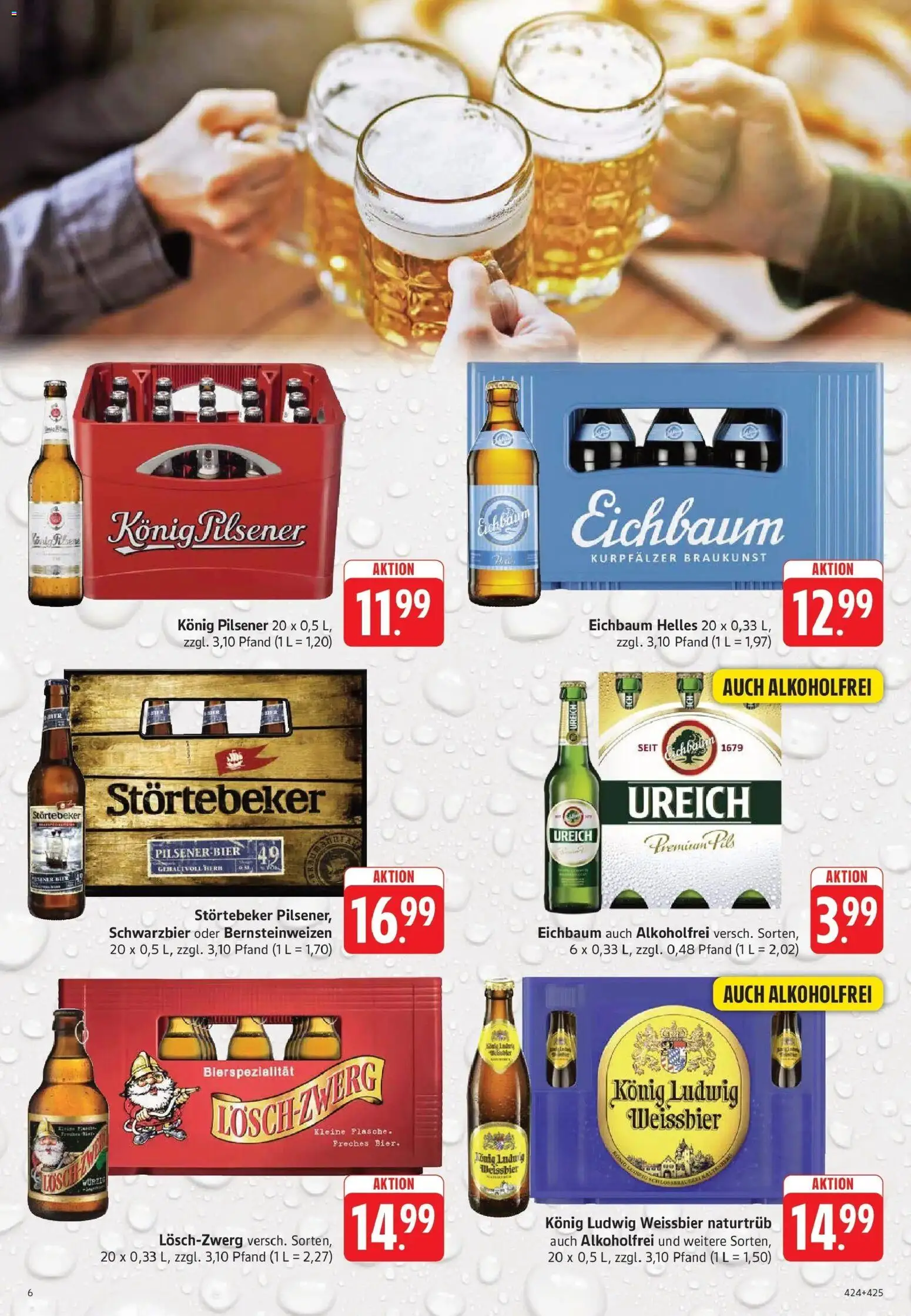 Trinkgut Prospekt Wiesenbach – gültig ab 06.07.2026 | Seite: 6 | Produkte: Konig pilsener, Bier, Weißbier, Pils