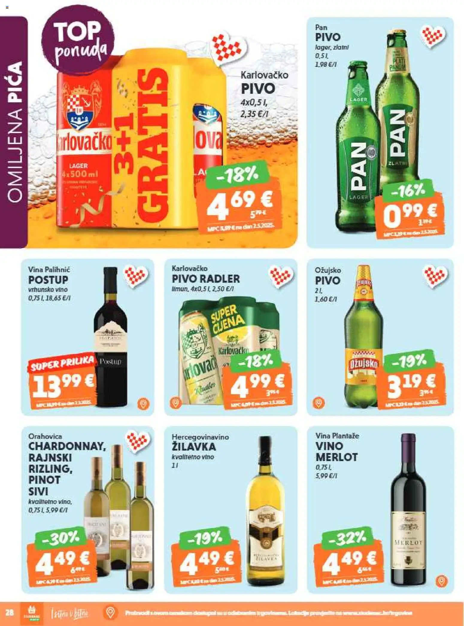 Studenac katalog | vrijedi od 13.05.2026 | Stranica: 28 | Proizvodi: Radler, Pica, Pivo, Ožujsko