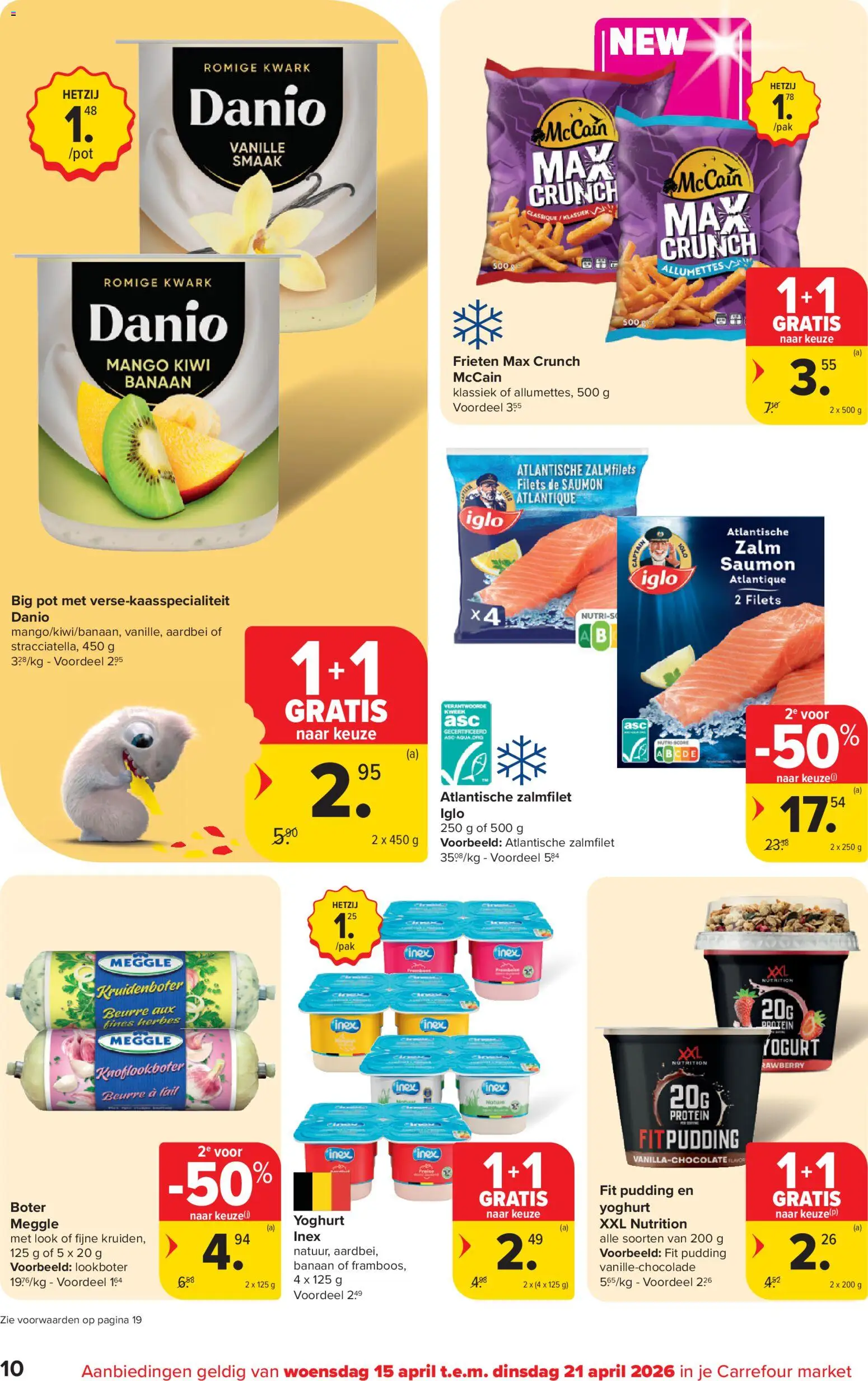 {H1} | Pagina: 10 | Producten: Kwark, Banaan, Boter, Yoghurt