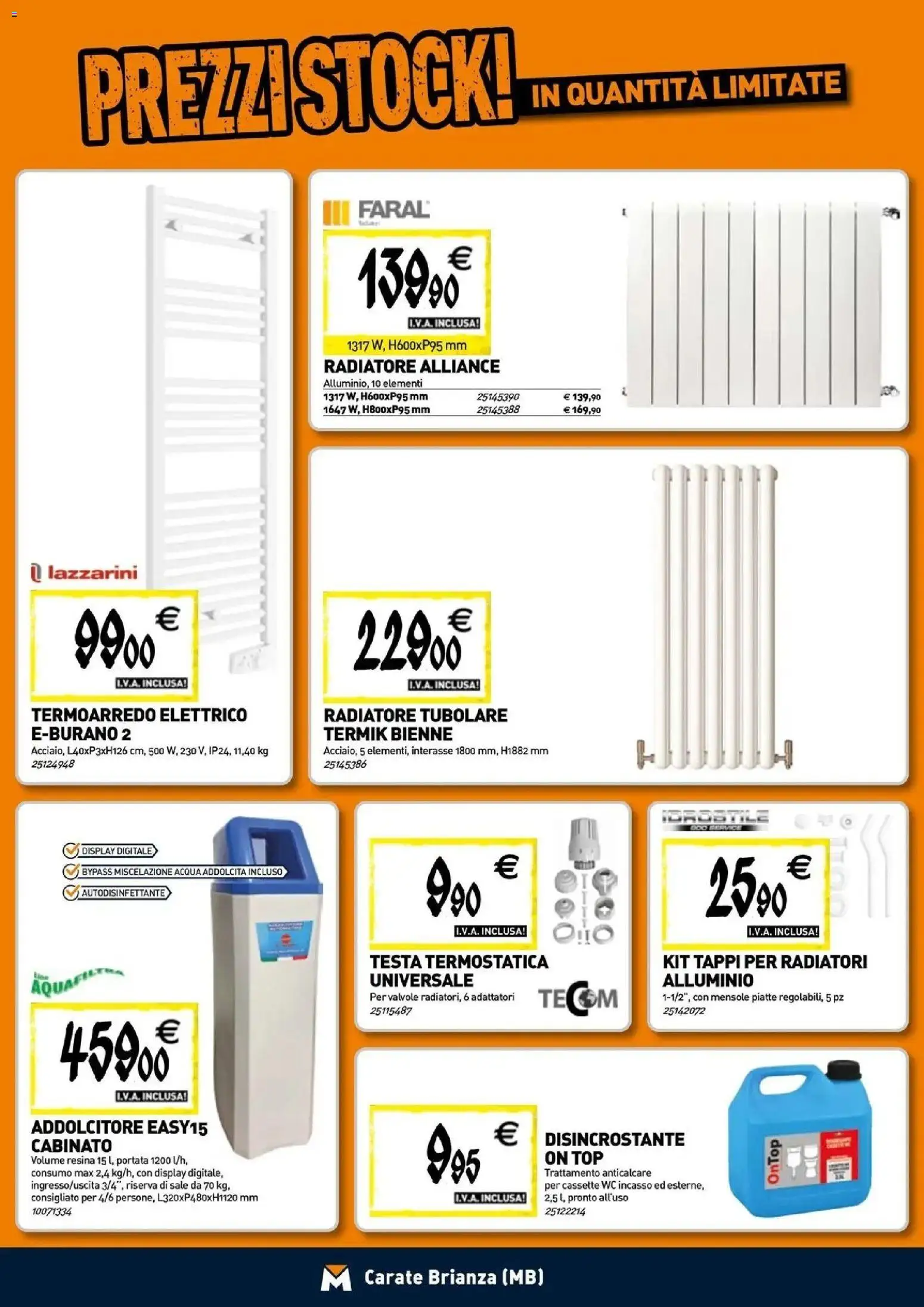 Nuovo TECNOMAT catalogo Carate Brianza dal 24/09/2026 > offerte anteprima 🛍️ | Pagina: 6 | Prodotti: Anticalcare, Sale, Alluminio, WC