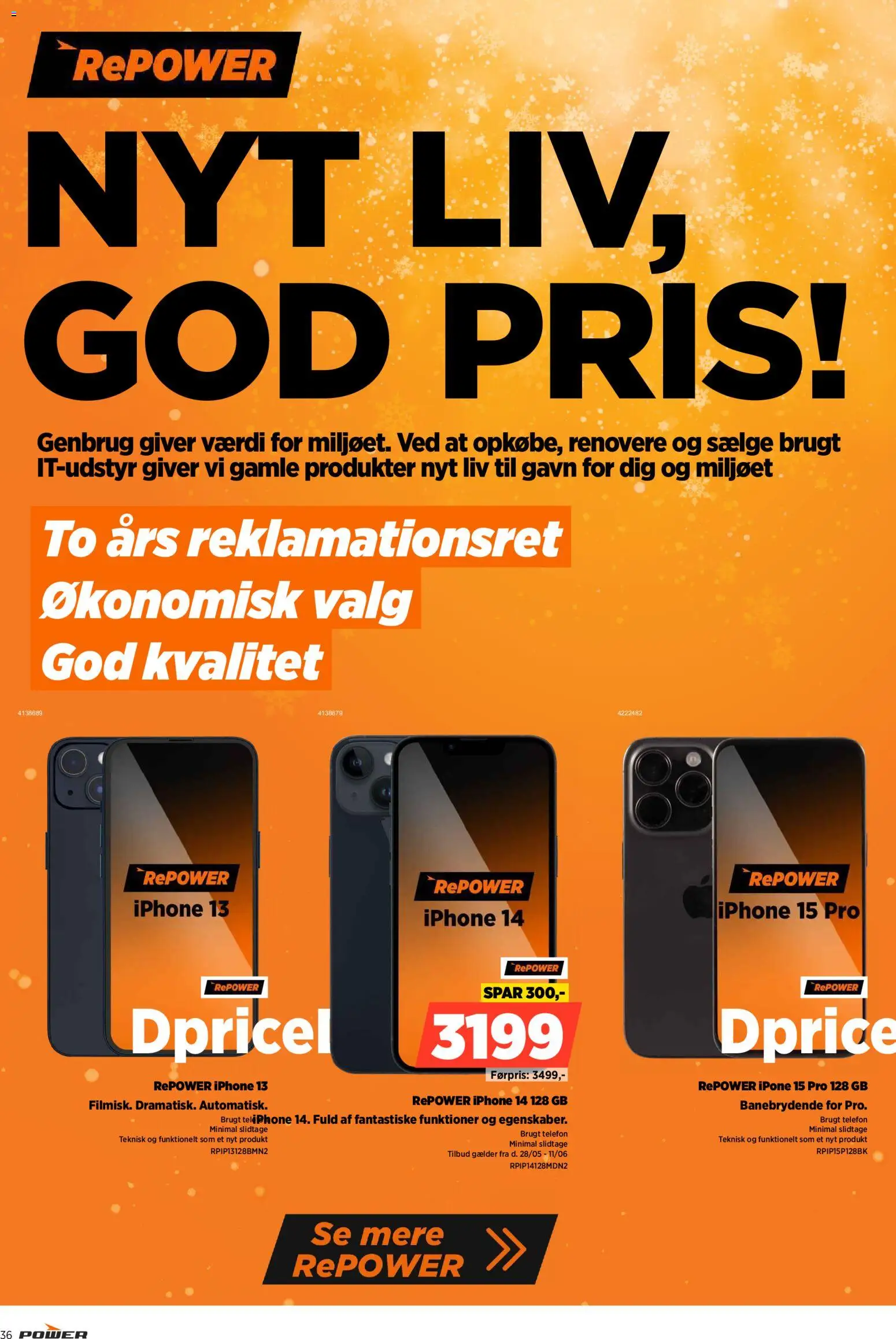 Power tilbudsavis – gyldig fra 22.05.2026 | Side: 36 | Produkter: Telefon, Søm