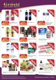 GRUSTE leidinys galioja nuo 21.05.2026 | Puslapis: 4 | Prekių: Nealkoholinis sidras, Pupelės, Kavos pupelės, Šampūnas