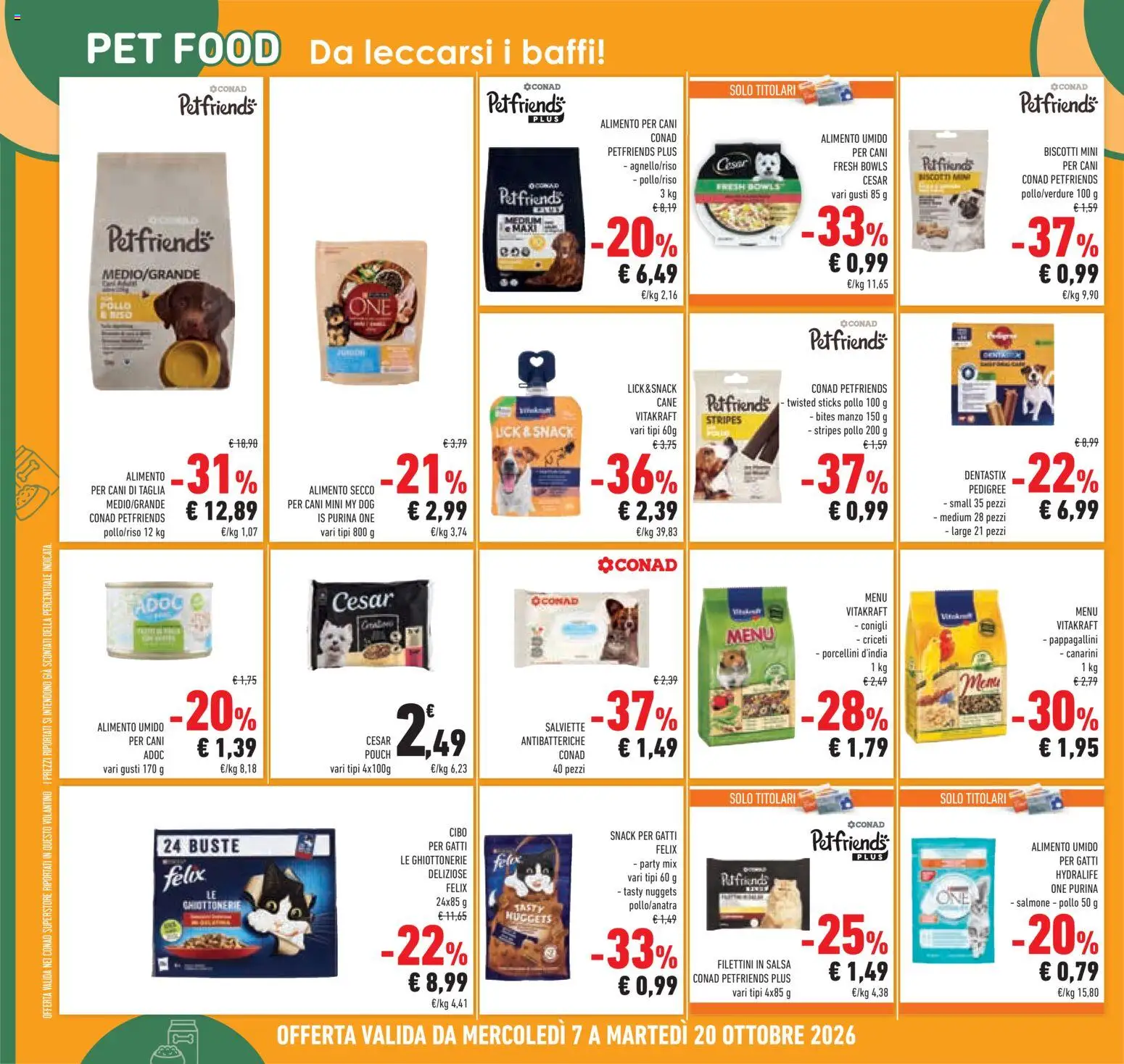 Volantino Conad del 07/10/2026 | Pagina: 38