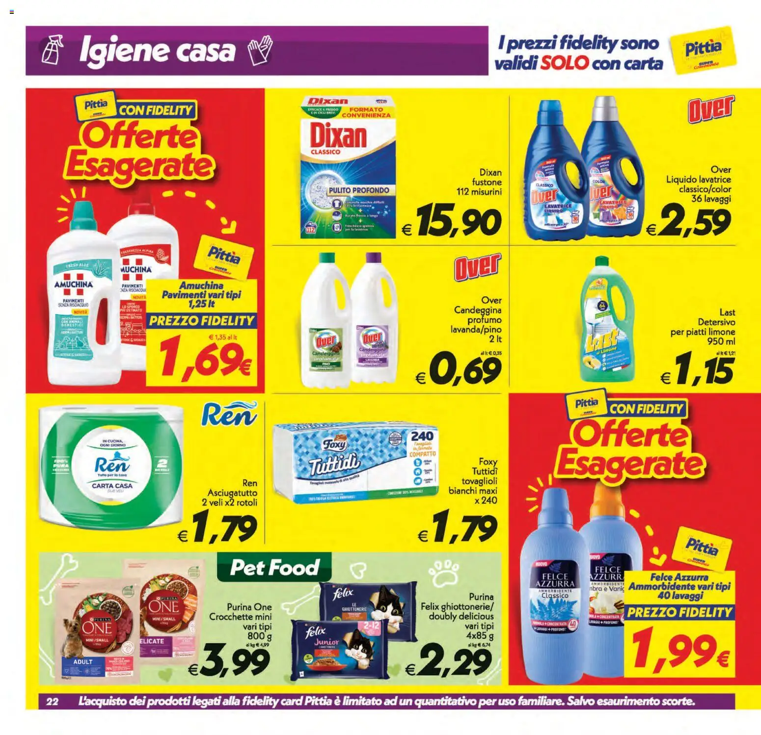 Volantino SuperConveniente del 01/09/2026 | Pagina: 22 | Prodotti: Ammorbidente, Candeggina, Asciugatutto, Lavanda