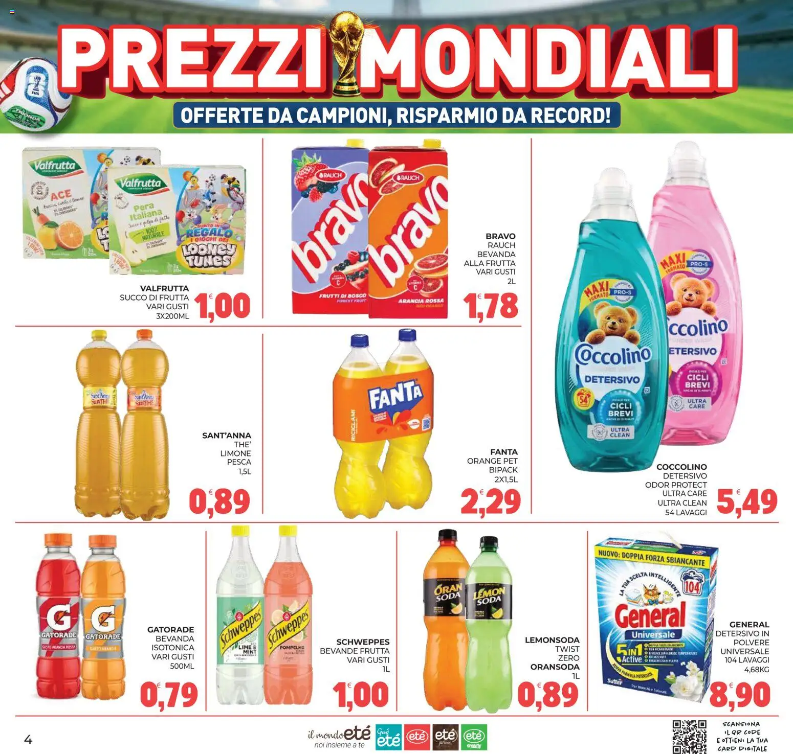 Volantino Eté del 12.06.2026 | Pagina: 4 | Prodotti: Tè, Lime, Fanta, Succo di frutta