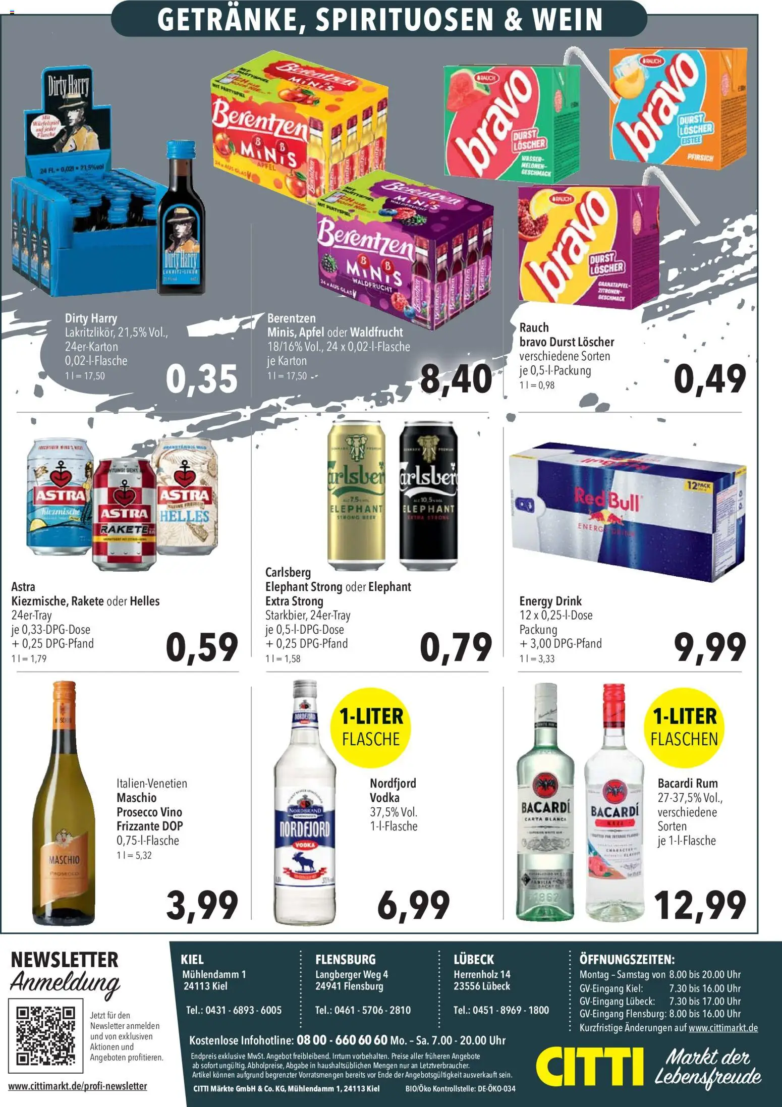 CITTI Markt Aktuelle Angebote für Profis – gültig ab 20.05.2026 | Seite: 8 | Produkte: Energy, Prosecco, Pfirsich, Vodka
