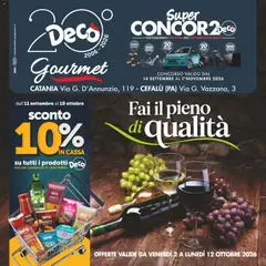 Anteprima del volantino Decò volantino Gourmet Sicilia valido a partire dal 02/10/2026