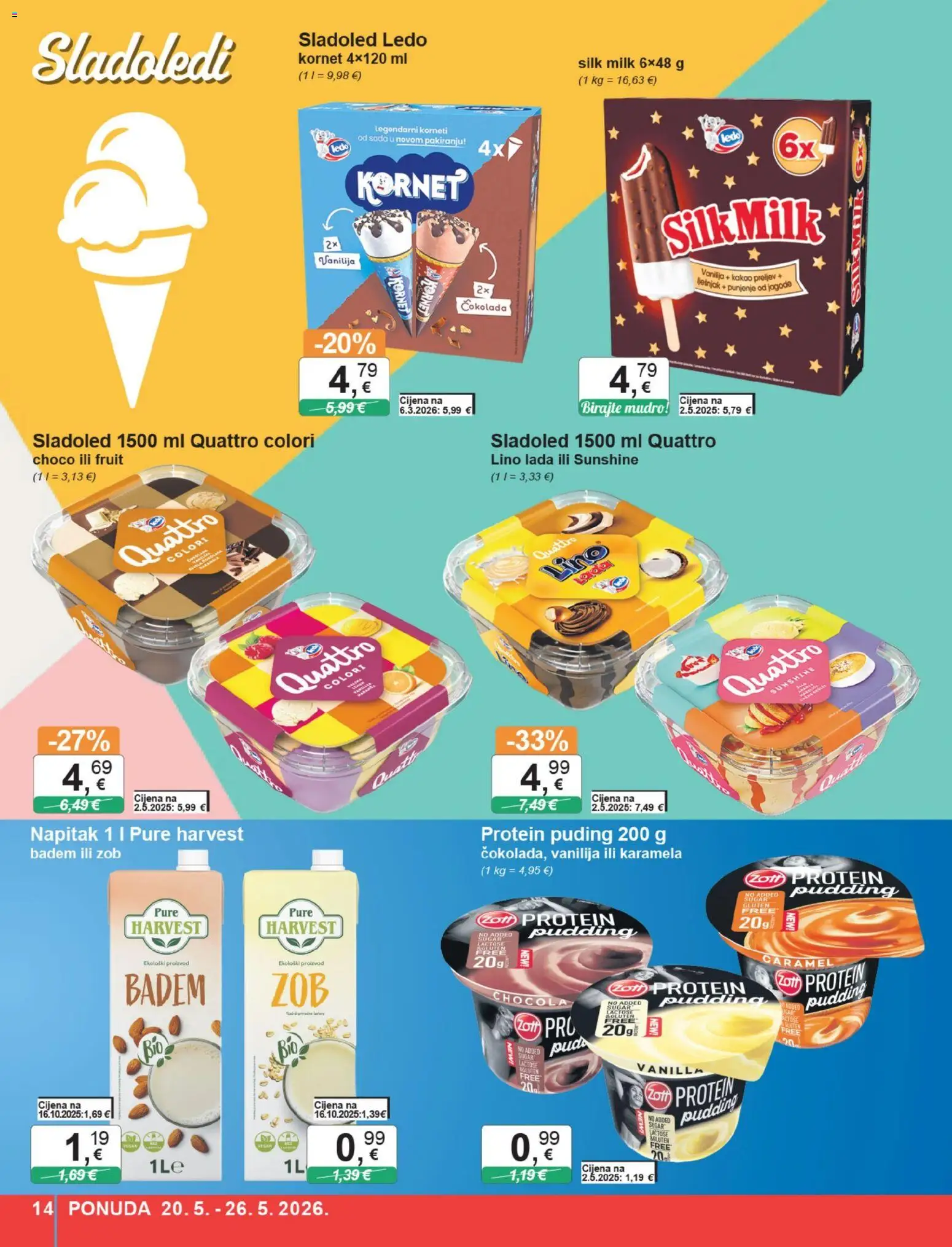KTC katalog | vrijedi od 20.05.2026 | Stranica: 14 | Proizvodi: Protein puding, Jagode, Badem, Kakao