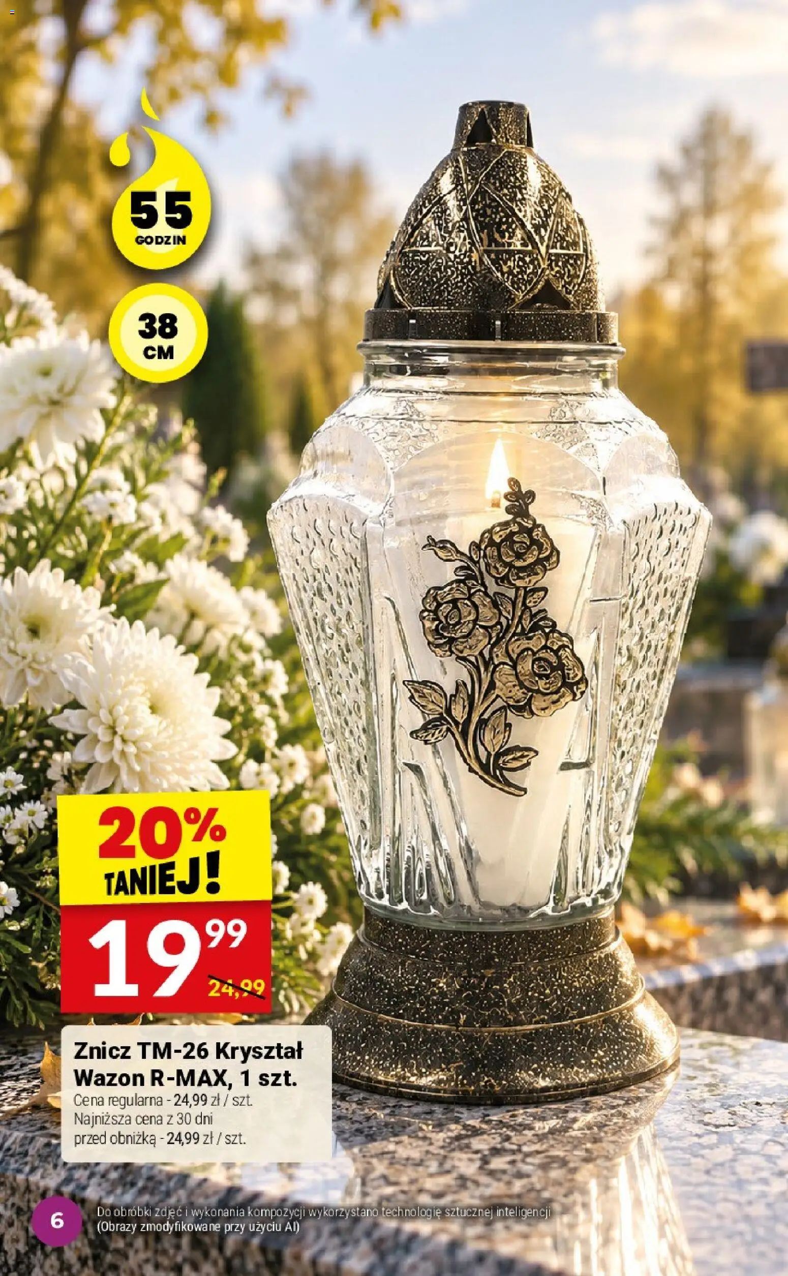 Twój Market gazetka - Katalog zniczy od 30.09.2026 | Strona: 6 | Produkty: Wazon