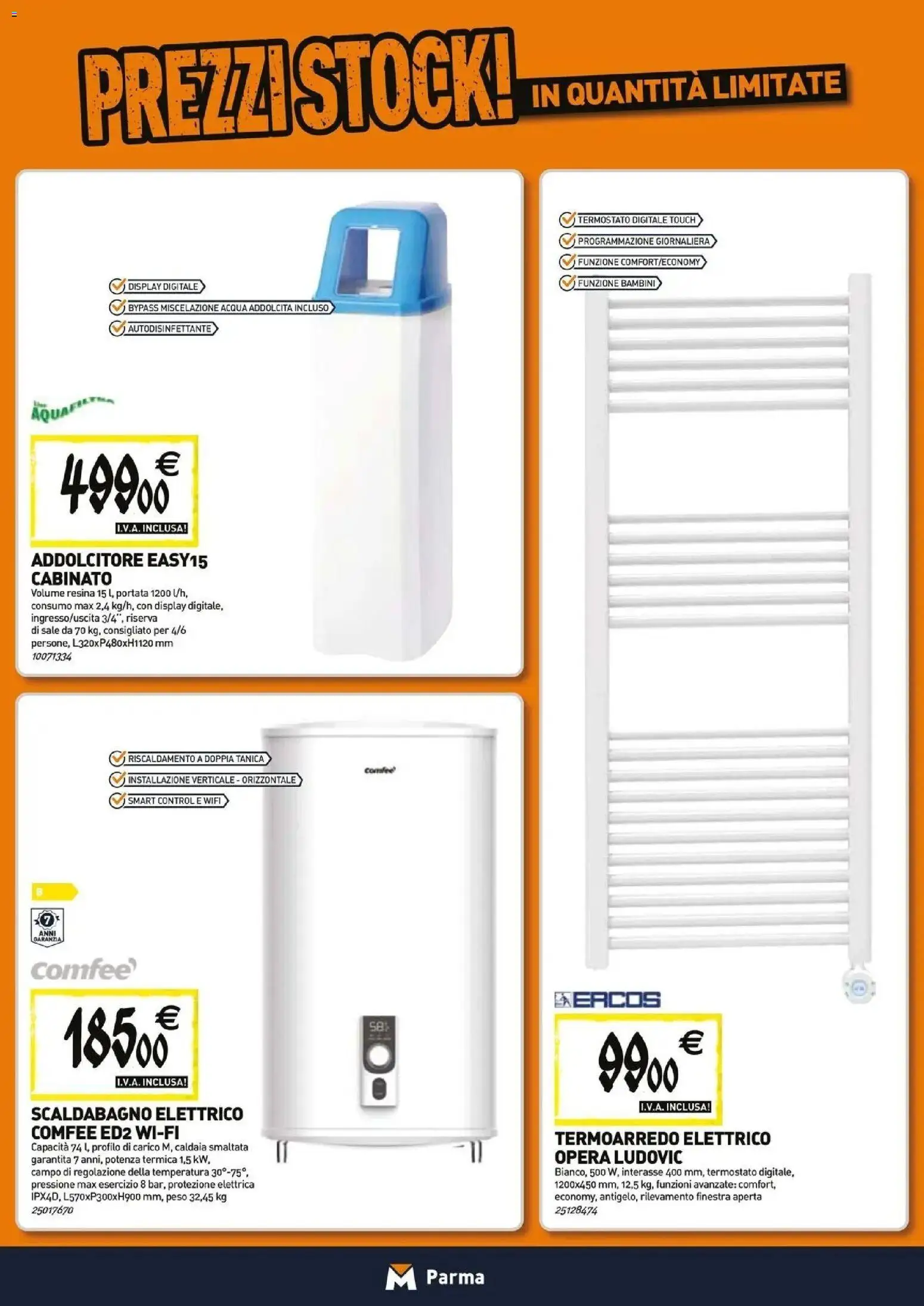 Volantino TECNOMAT del 23.04.2026 | Pagina: 8 | Prodotti: Scaldabagno, Acqua, Sale, Tanica