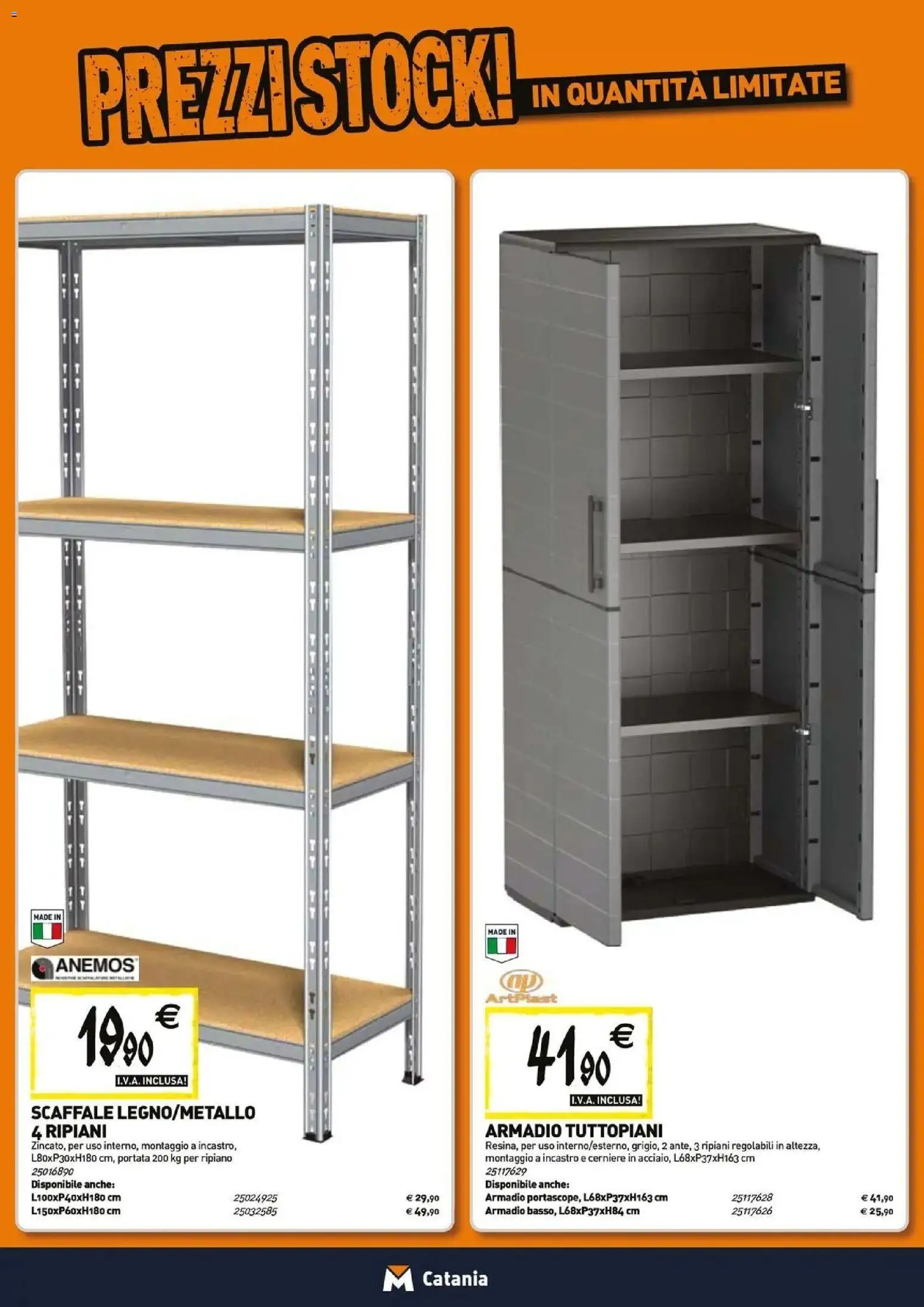 Volantino TECNOMAT del 27/08/2026 | Pagina: 16 | Prodotti: Ripiano, Scaffale, Armadio