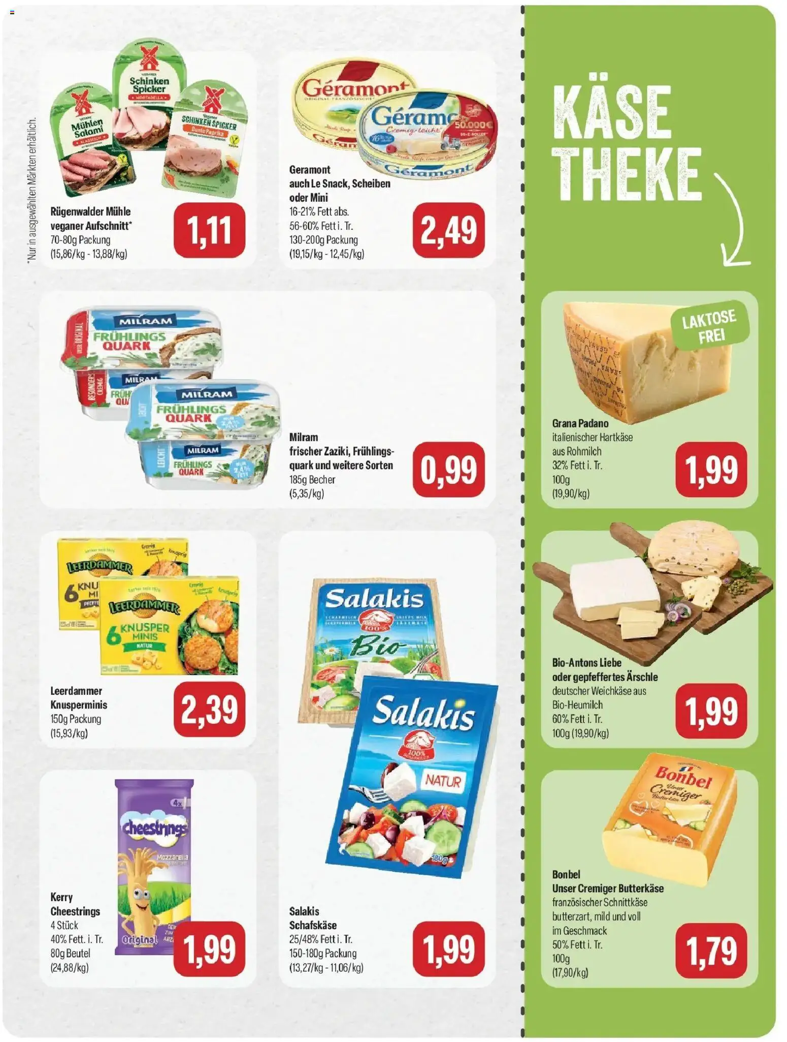 Feneberg Aktuelle Angebote (ab 12.10.2026) zum Blättern | Seite: 7 | Produkte: Grana Padano, Käse, Salakis, Schafskase