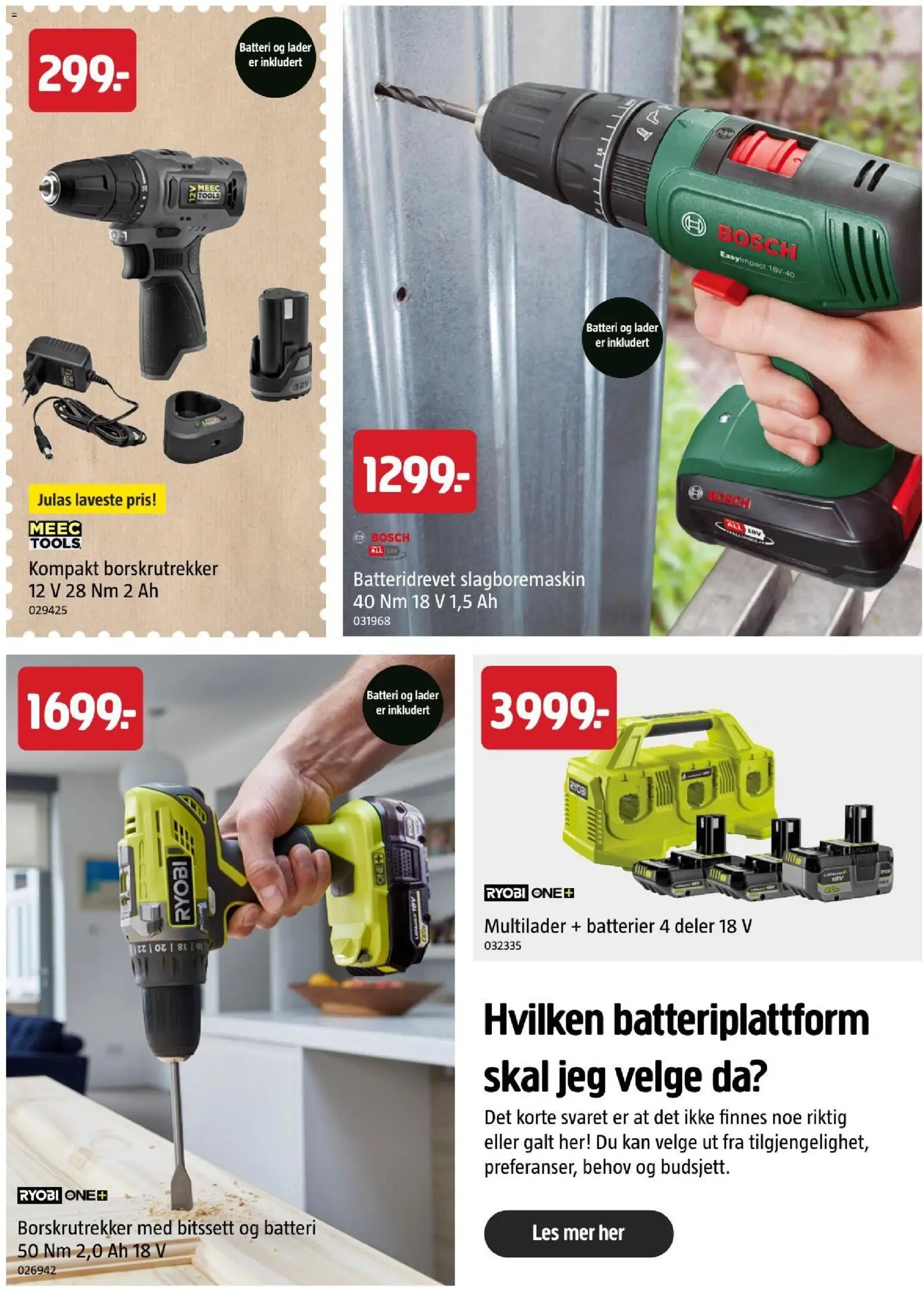 {H1} | Side: 39 | Produkter: Batterier, Ryobi, Batteri