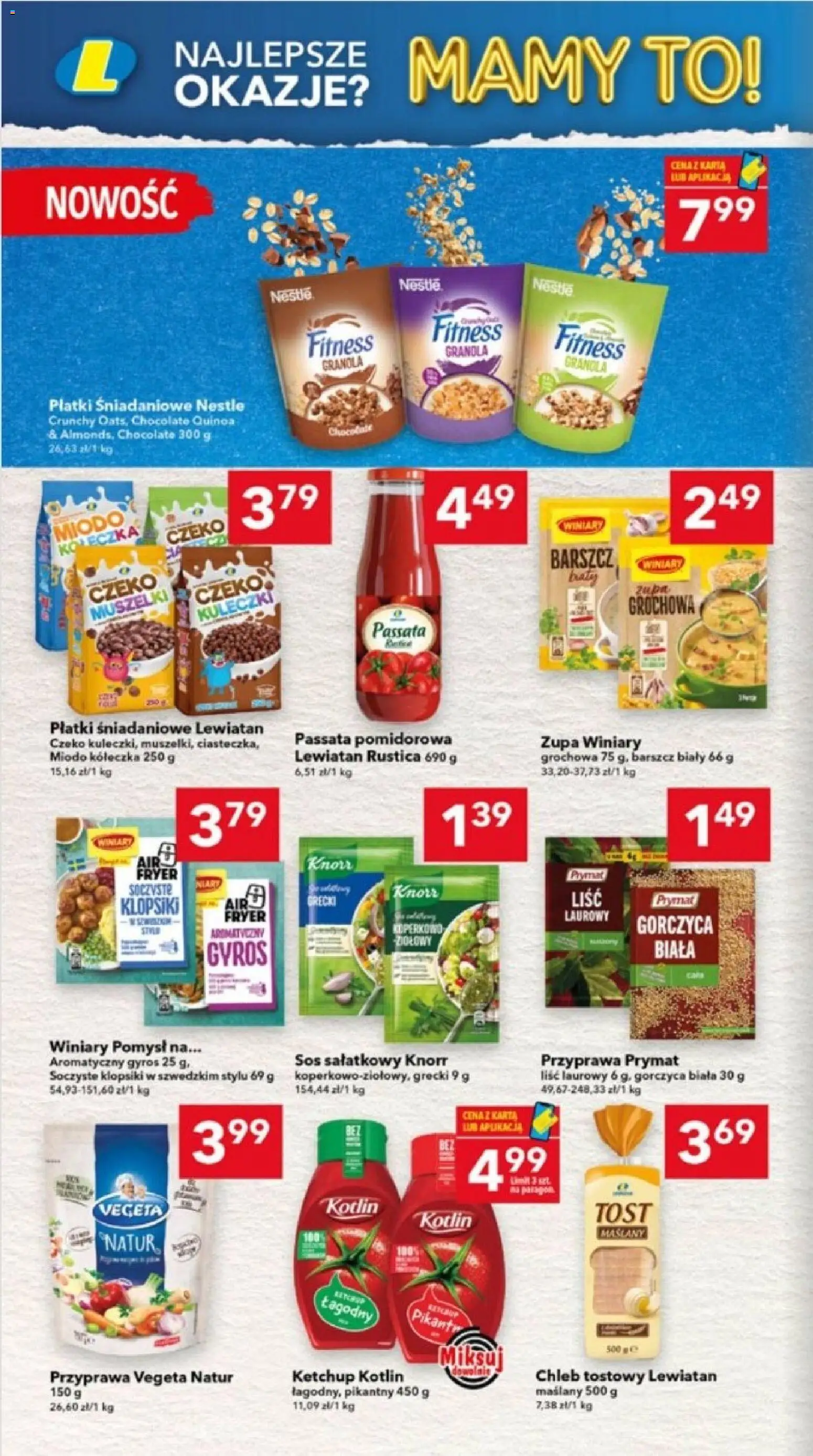 Lewiatan gazetka - Ostrów Wielkopolski od 30.07.2026 | Strona: 4 | Produkty: Barszcz, Chleb tostowy, Płatki śniadaniowe, Sos