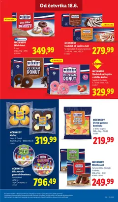 Sladoled od vanile u čaši, Sa čokoladnim ili karamel prelivom, 3 x 170 ml; 1 kom. = 93.33 - pregled Lidl kataloga - važi od 18.06.2026 | Strana: 59