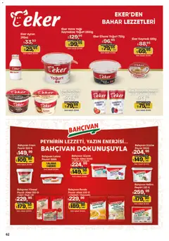 04.06.2026 tarihinden itibaren geçerli olan Migros kataloğu önizlemesi | Sayfa: 62 | Ürünler: Krem, Yoğurt, Rende, Süzme peynir