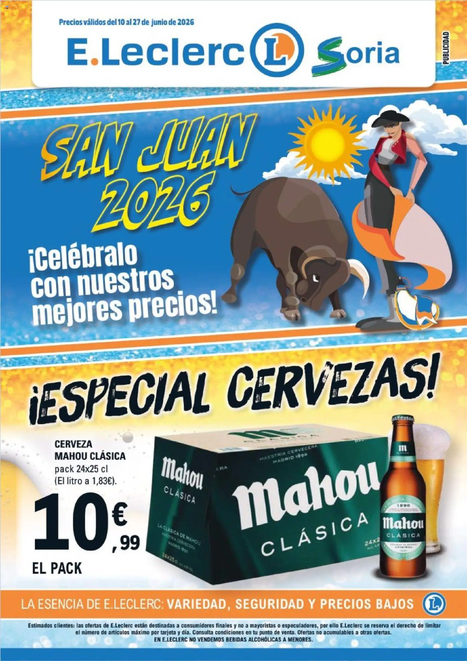 E.Leclerc Soria │ válido desde el 10.06.2026 | Página: 1 | Productos: Cerveza