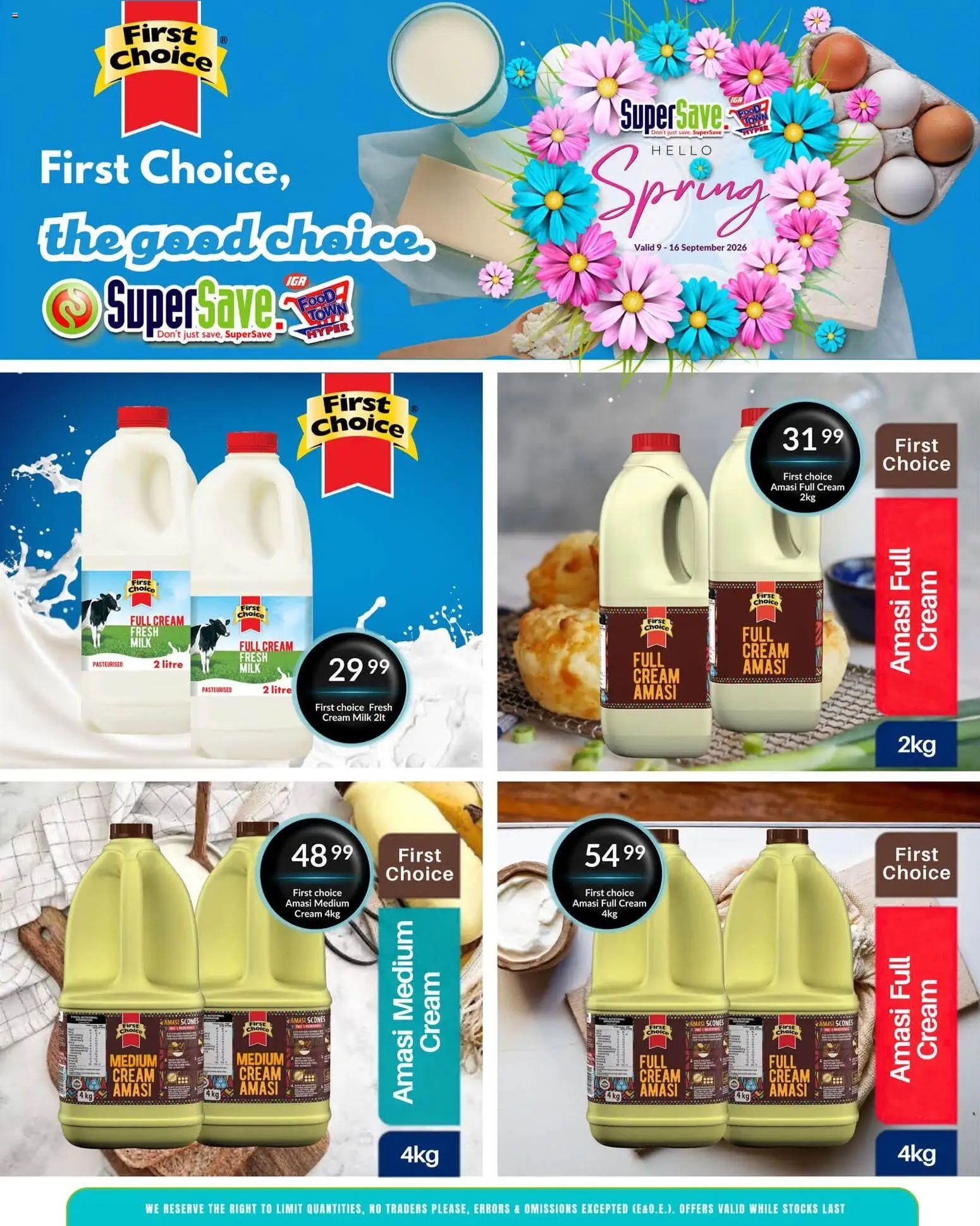 New Super Save catalogue – valid from 09/09/2026 | Page: 28 | Products: Milk, Cream cream, Cream