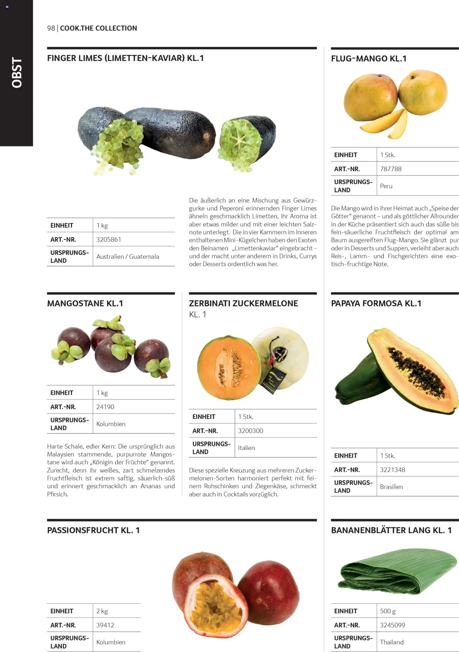 Transgourmet Cook Look-Book gültig ab 08.04.2026 | Seite: 98 | Produkte: Salz, Zucker, Mango, Ananas
