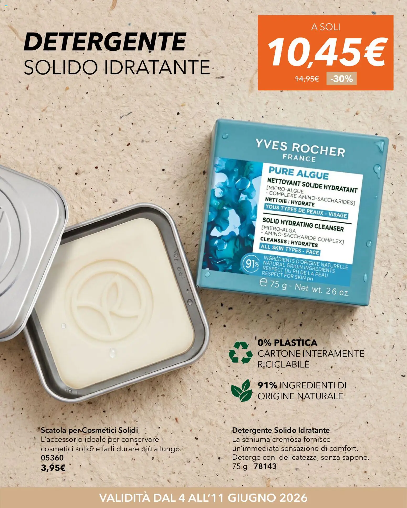 Volantino Yves Rocher del 04.06.2026 | Pagina: 8 | Prodotti: Sapone, Detergente, Scatola