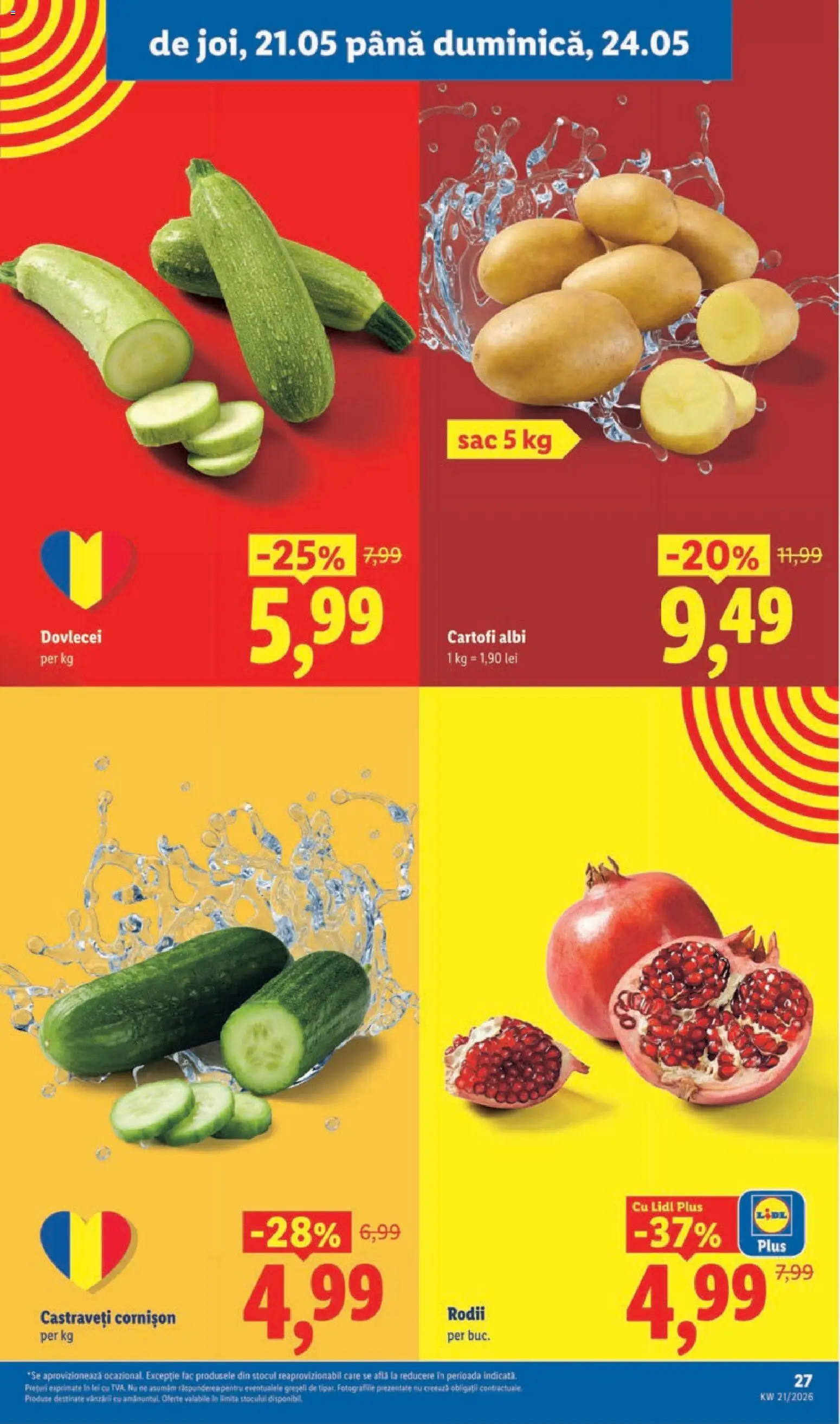 Noul catalog Lidl – valabil de la 18.05.2026 | Pagină: 27 | Produse: Castraveți, Cartofi