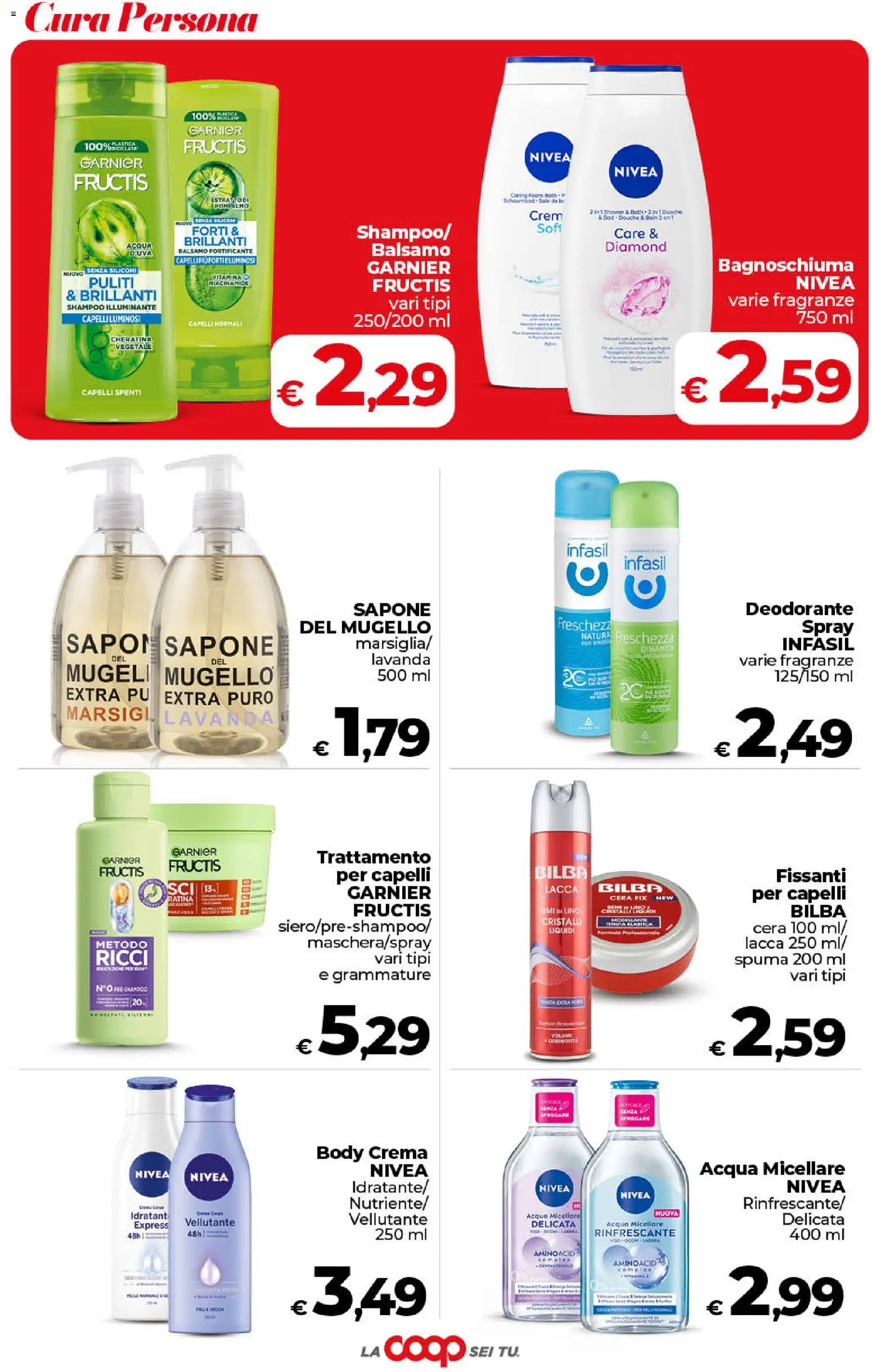 Volantino COOP del 30/06/2026 | Pagina: 38 | Prodotti: Balsamo, Acqua micellare, Lacca, Acqua