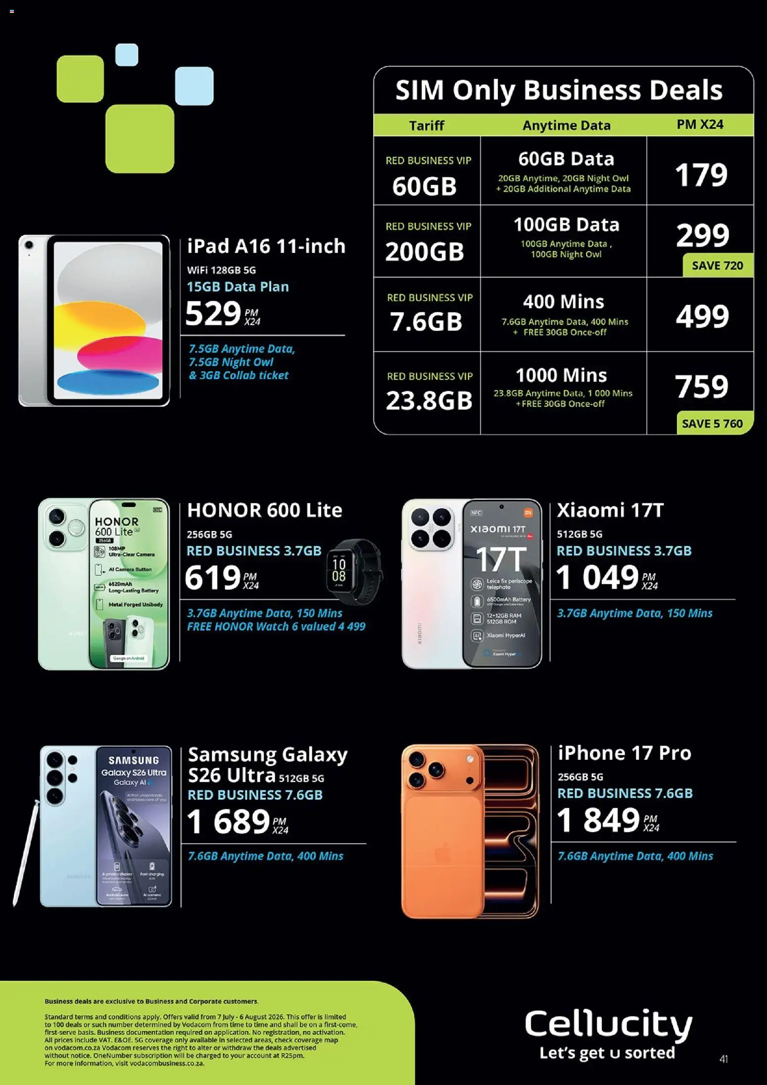 New Cellucity catalogue – valid from 07/07/2026 | Page: 41 | Products: Sim, Watch, Camera, Battery