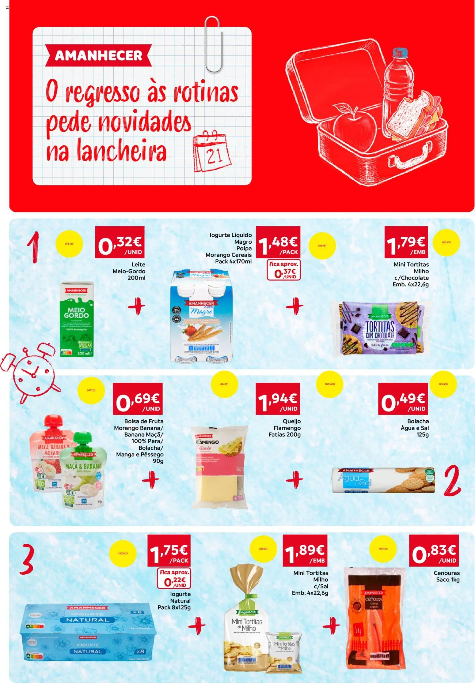 Amanhecer Folheto Madeira │ válido de 03/09/2026 | Página: 4 | Produtos: Banana, Queijo, Maça, Cereais